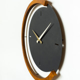 Ukrasni metalni zidni sat Drveni metalni zidni sat Moon Time - APS117 a.g