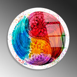 Ukrasna slika od kaljenog stakla UV-1139 a.g