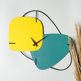 Ukrasni zidni sat Brazil - žuto   a.g