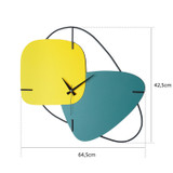 Ukrasni zidni sat Brazil - žuto a.g