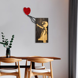 Ukrasni drveni zidni dodatak Banksy - 15-1 a.g