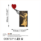 Ukrasni drveni zidni dodatak Banksy - 15-1 a.g