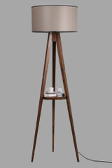 Podna svjetiljka Sehbalı Tripod Ceviz Lambader Silindir 82 Abajurlu a.g