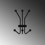 Metalna zidna kuka Mrav a.g