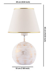 Stolna lampa Balon - bijeli a.g
