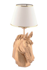 Stolna lampa Konj - bijeli, zlatni   a.g