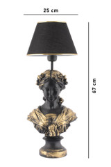 Stolna lampa Opelya - Crna a.g