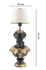 Stolna lampa Opelya - Bijela a.g
