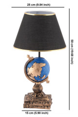 Stolna lampa Svijet - crna, plava a.g