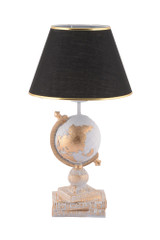 Stolna lampa Svijet - crno, bijelo a.g