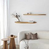 Zidna polica Valoviti 2 - Hrast a.g