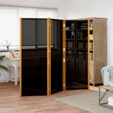 Sobna pregrada s 3 panela crna 210 x 180 cm Sobna pregrada s 3 panela crna 210 x 180 cm