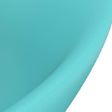 Luksuzni ovalni umivaonik mat svjetlozeleni 58,5x39 cm keramički