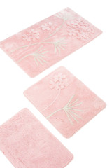 Set otirača (3 komada) Orkide - Puder. Set otirača (3 komada) Orkide - Puder.