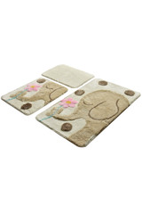 Set otirača (3 komada) Büyük Fil - smeđa. Set otirača (3 komada) Büyük Fil - smeđa.