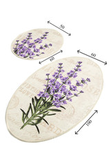 Set otirača (2 komada) Lavanda DJT.