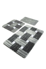 Set akrilnih otirača (3 komada) Piazza - Siva. Set akrilnih otirača (3 komada) Piazza - Siva.