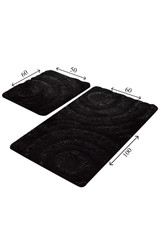 Set akrilnih otirača (2 komada) Talas - crna. Set akrilnih otirača (2 komada) Talas - crna.