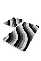 Set akrilnih otirača (2 komada) Šareno – Sivo.