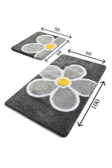 Set akrilnih otirača (2 komada) Cvijet - siva. Set akrilnih otirača (2 komada) Cvijet - siva.
