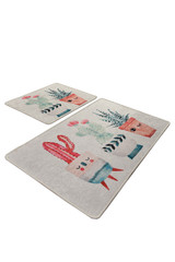 Set otirača (2 komada) Sretan kaktus. Set otirača (2 komada) Sretan kaktus.