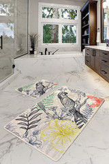 Set otirača (2 komada) Papagaj. Set otirača (2 komada) Papagaj.