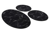 Set otirača (3 komada) Mramor - crna. Set otirača (3 komada) Mramor - crna.