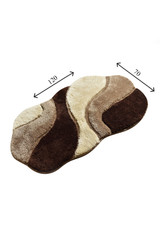 Akrilni otirač Obline - smeđa (70 x 120).