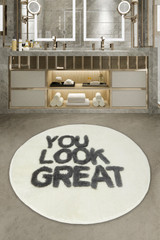 Akrilni otirač Odlično - Bijelo. Akrilni otirač Odlično - Bijelo.