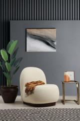 Wing Chair Tina - Bouclet White