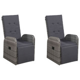 7-dijelni vrtni blagovaonski set sivi 3067908