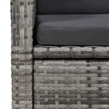 7-dijelni vrtni blagovaonski set sivi 3067908