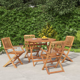 5-dijelni vrtni blagovaonski set od masivnog bagremovog drva 3152897