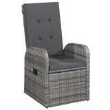 9-dijelni vrtni blagovaonski set s jastucima sivi 3099498