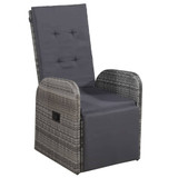 9-dijelni vrtni blagovaonski set s jastucima sivi 3099498