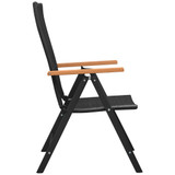 7-dijelni vrtni blagovaonski set crno-smeđi 3060080