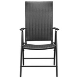 7-dijelni vrtni blagovaonski set crno-smeđi 3060056