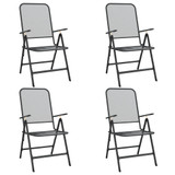 5-dijelni vrtni blagovaonski set antracit metalni mrežasti 3211820