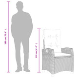 9-dijelni vrtni blagovaonski set sivi od poliratana 3212800