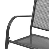 Vrtna klupa 108 cm čelik i mreža antracit Vrtna klupa 108 cm čelik i mreža antracit
