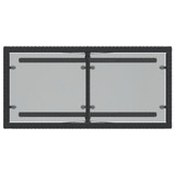 3-dijelni bistro set s jastucima crni od poliratana 365062 3-dijelni bistro set s jastucima crni od poliratana 365062