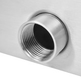 Fontana za bazen od nehrđajućeg čelika 30 x 9 x 26 cm srebrna