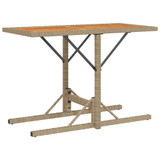 3-dijelni bistro set s jastucima bež od poliratana 365069