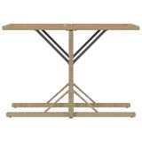 3-dijelni bistro set s jastucima bež od poliratana 365069