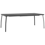 9-dijelni vrtni blagovaonski set antracit metalni mrežasti 3211816