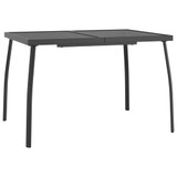 7-dijelni vrtni blagovaonski set antracit metalni mrežasti 3211821