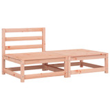 Vrtna sofa bez naslona za ruke s jastucima i tabureom 838131