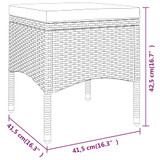 5-dijelna vrtna garnitura od poliratana smeđa 3058471