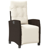 7-dijelni vrtni blagovaonski set s jastucima poliratan smeđi 3212986