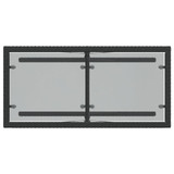 3-dijelni bistro set s jastucima crni od poliratana 365063 3-dijelni bistro set s jastucima crni od poliratana 365063